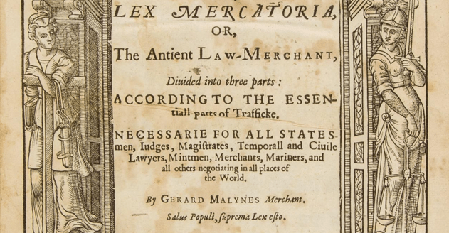 Lex Mercatoria ancient book